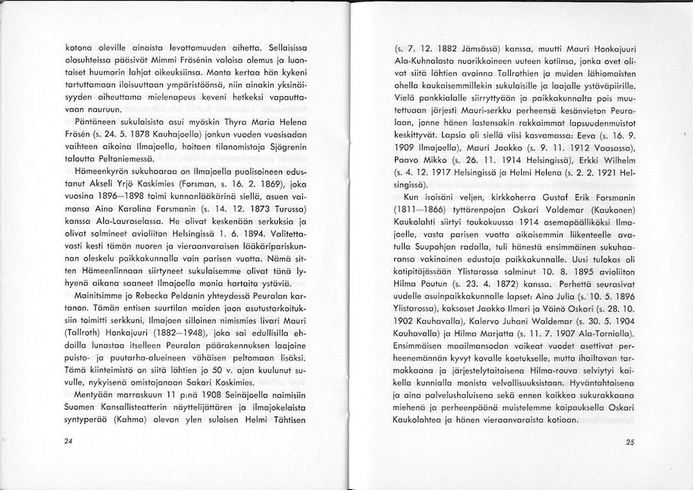 Sukuviesti 3, sivut 24 ja 25