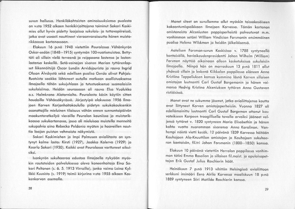 Sukuviesti 3, sivut 28 ja 29