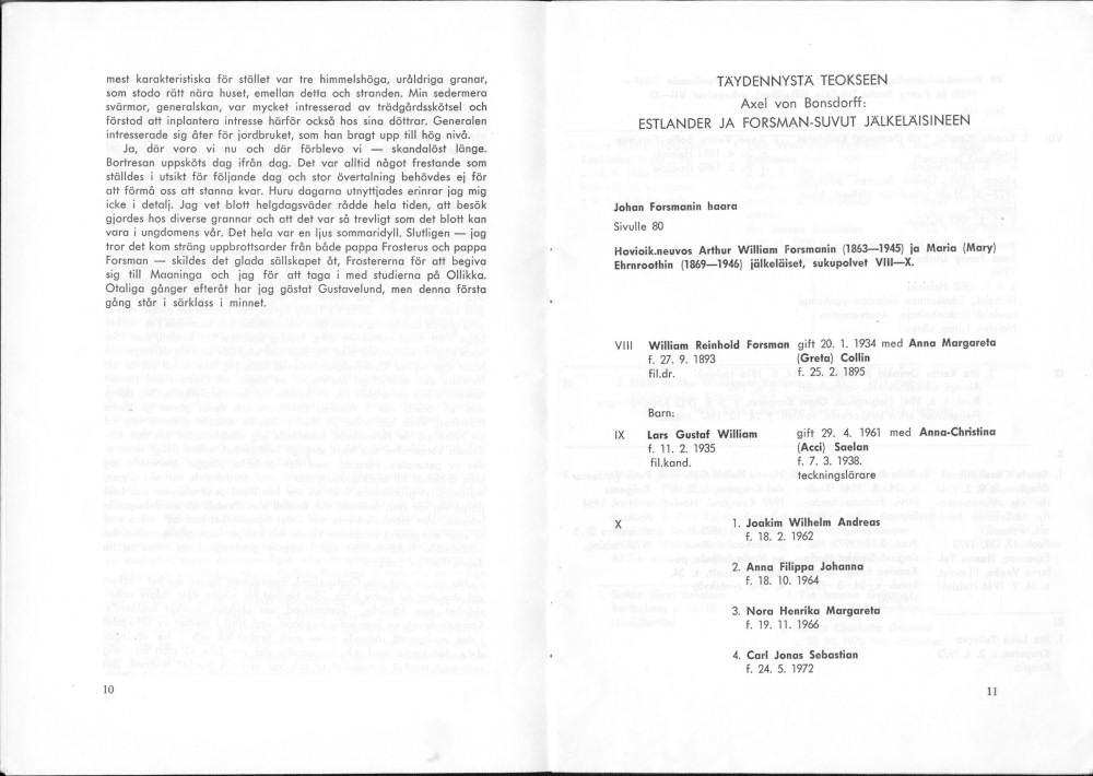 Sukuviesti 34, sivut 10 ja 11