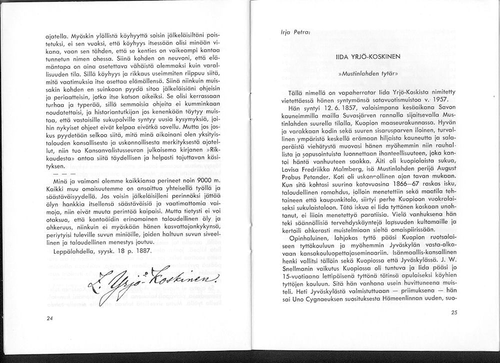 Sukuviesti 5, sivut 24 ja 25